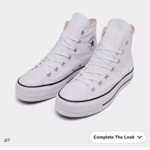WOMEN'S CONVERSE CHUCK TAYLOR ALL STAR LIFT PLATFORM CASUAL SHOES - white